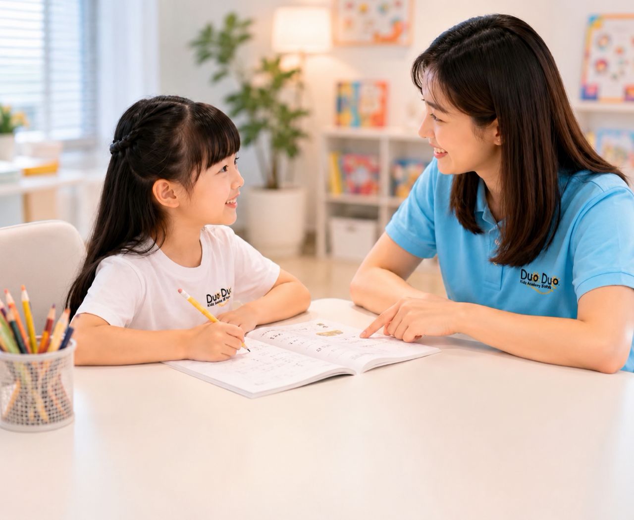 One-to-one trilingual classroom